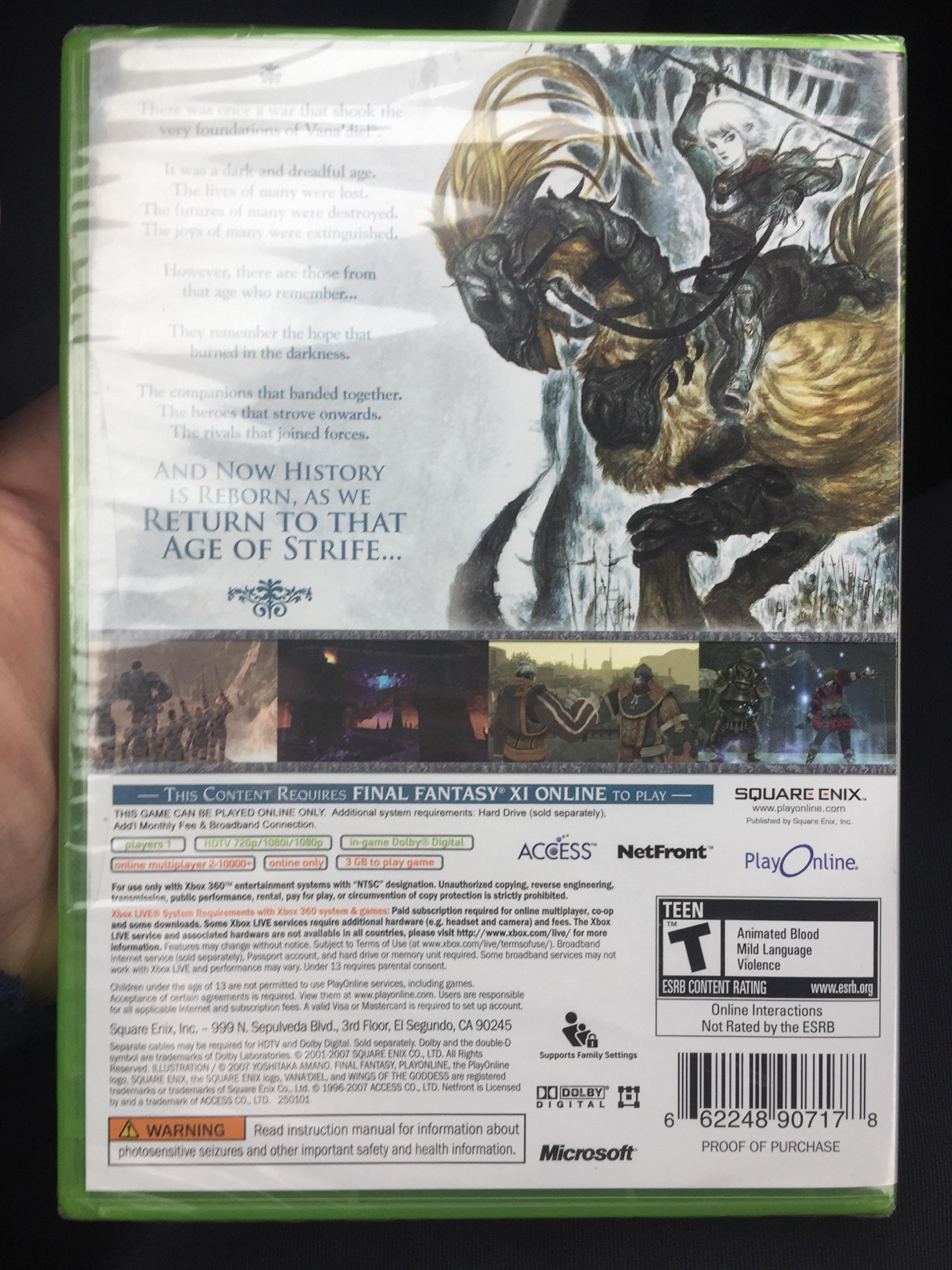 に*ゅ様 未開封 FINAL FANTASY XI PC版 DELL PlayO Amazon.com: Final Fantasy XI Online: Wings of the Goddess